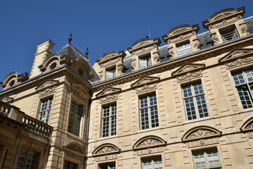 Immeuble Renaissance dans le Marais à Paris. France	