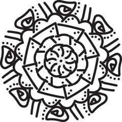 abstract background with a tattoo