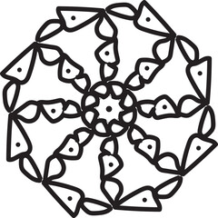 seamless pattern with floral ornament