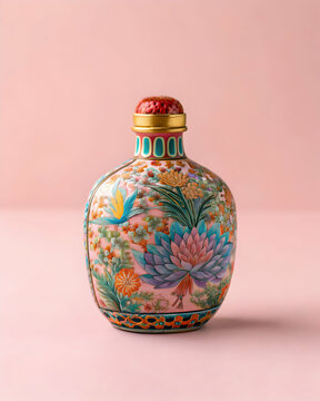 Artistic perfume bottle styled like snuff bottle