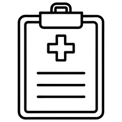 Doctor’s Notes Icon – Flat Medical Vector