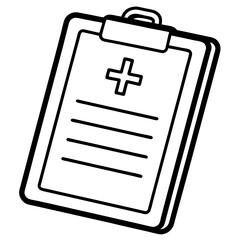 Doctor’s Notes Icon – Flat Medical Vector