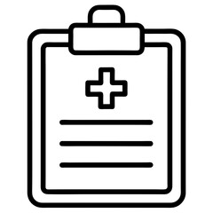 Doctor’s Notes Icon – Flat Medical Vector