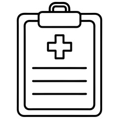 Doctor’s Notes Icon – Flat Medical Vector