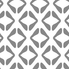 White background with rhombuses. Diamonds vector hand drawn. Grey rhombus seamless pattern. Simple seamless black and white Scandinavian trend pattern.