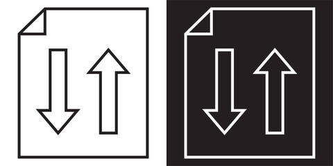 Document icon. Files related icons: , . Vector illustration .EPS 10/AI.