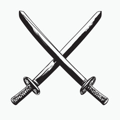 sword on a white background