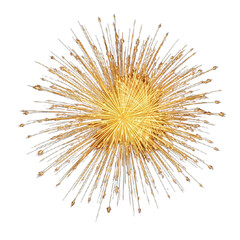 Naklejka premium golden ball with transparent background PNG and JPEG image