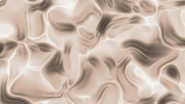 Padr&atilde;o Abstrato Fluido em Tons de Bege e Marrom