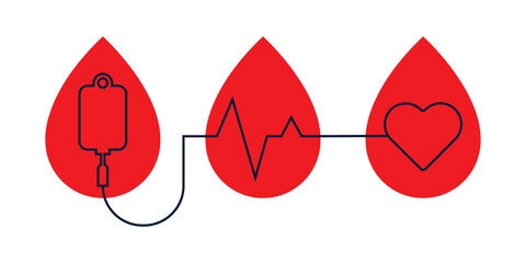 Blood Donation Lifeline, Heartbeat, Health, Red Blood Cells, LifeSaving Gift, Vital, Essential, Care