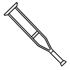 Mobility Aid Crutch Graphic