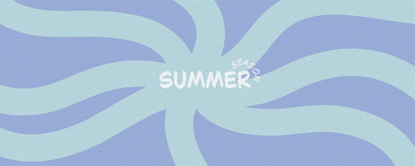 A watercolor style ocean or beach background illustration in light blue.
