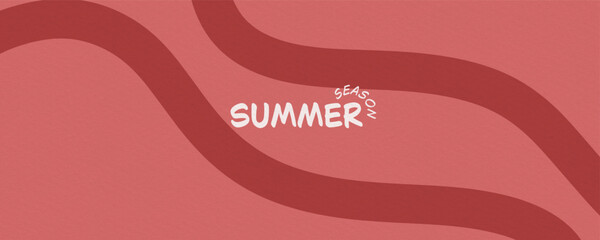 A watercolor style ocean or beach background illustration in light red.