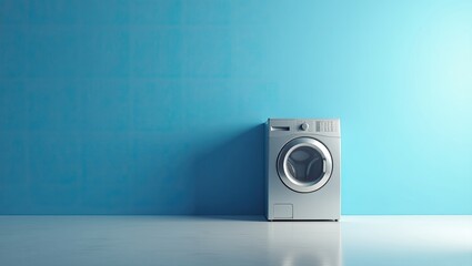 speakers on blue background