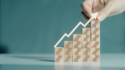 Business graph and market chart showing stock investment direction.