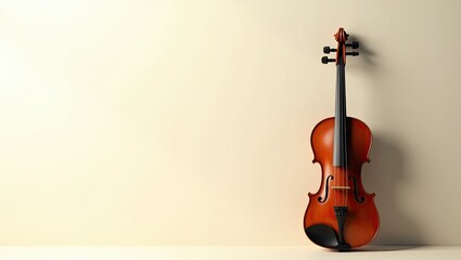 violin on black background