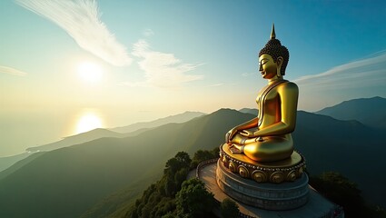 golden buddha statue
