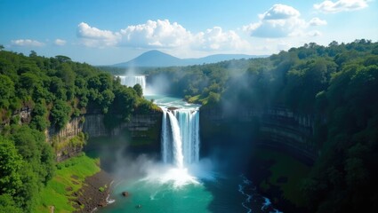 Fototapeta premium waterfall in yosemite