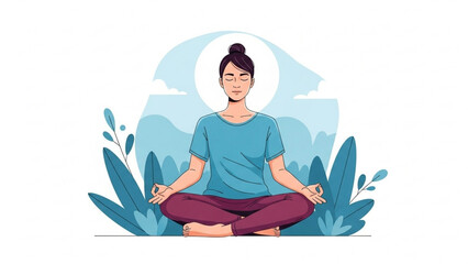 Finding Inner Peace A Guided Meditation Illustration
