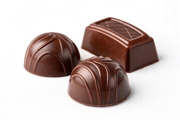 Obraz premium Chocolate on White Background