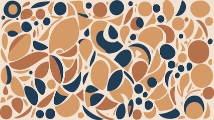 Abstract background with organic shapes in a warm palette