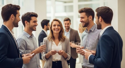 Successful Business Team Networking and Collaboration