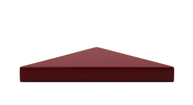 triangle shaped podium stage isolated on white png background