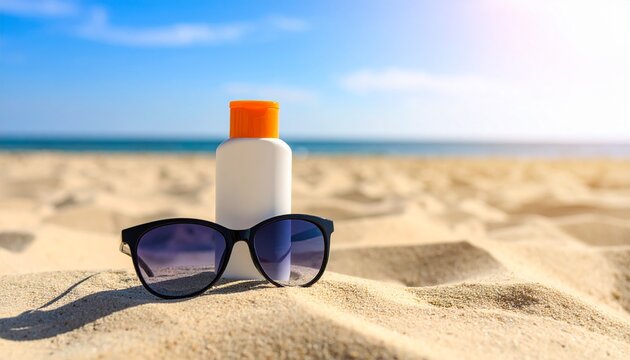 escena t&iacute;pica de playa, con dos elementos principales en primer plano sobre la arena.