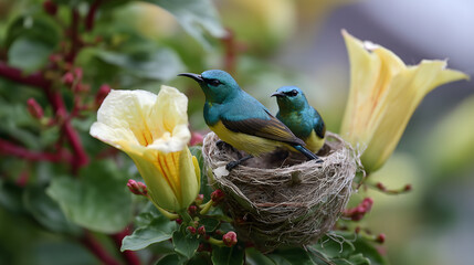 Nestling Birds
