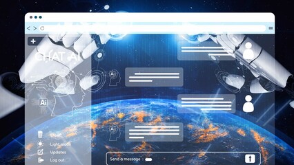 AI Virtual Assistant Artificial Intelligence Chatbot Controlled by Prompt Engineering for...