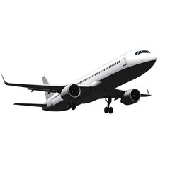 Fototapeta premium airplane isolated on white background