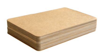 Stack of blank business cards mockup for branding and identity design presentation template and marketing 100 isolated on transparent background