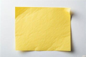 yellow post it note on white background, post-it note and smile, A small yellow post-it note, A small yellow post-it is stuck on the refrigerator