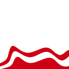 Element of indonesia independence day concept. Hand holding Red and white ribbon. Indonesian flags and ribbons waving proudly, celebrating indonesian independence 