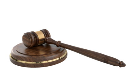Gavel auction law legal judge court wooden justice lawyer hammer courtroom jurisprudence authority  100chr isolated on transparent background