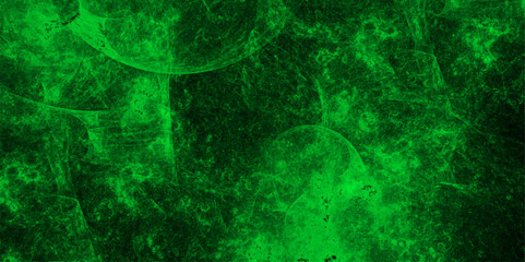 Abstract vibrant, digital texture featuring luminous green energy patterns over a dark background. Swirling nebula-like formations and subtle, ghostly circular structures reminiscent of sci-fi plasma 