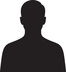 Head profile Silhouette vector illustration