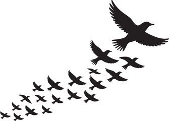 Bird Silhouette vector illustration
