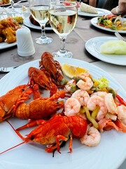 cooked shrimp on a plate
