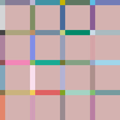 Geometric pattern seamless with mix colors tone. Square pattern vector. Concept of abstract, box, minimalist, modern, simple design, luxury for wrapping paper, textiles, fashion, print, background.