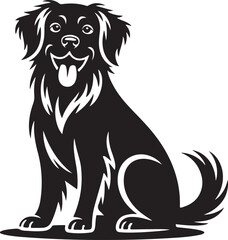 Obraz premium Dog pet Silhouette vector illustration