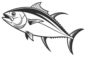 ochiba fish sihouette black vector