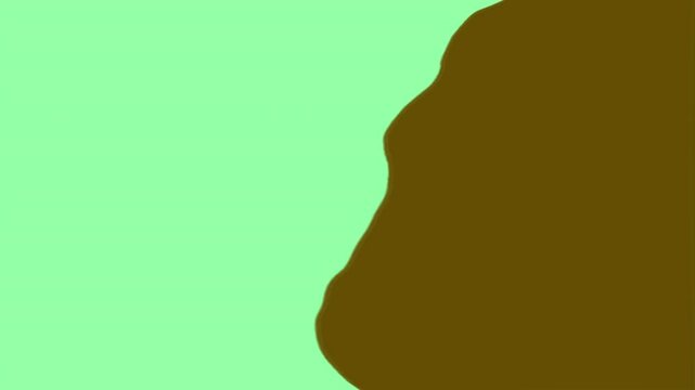 Abstract monster transition animation stinger with green screen