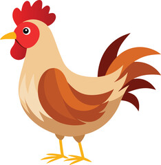 Hen and Chicken, Hen illustration isolated on transparent background, vector illustration of Hen