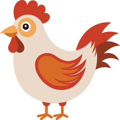 Hen and Chicken, Hen illustration isolated on transparent background, vector illustration of Hen