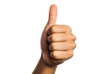 Thumbs Up Positive Hand Gesture, Approval, Success, Agreement, Okay Sign