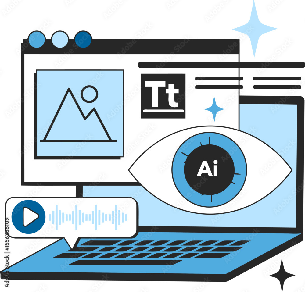 Poster ai technology artificial intelligence machine learning deep learning neural network automation syste