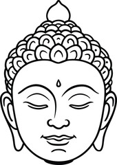 Peaceful Meditating Buddha Vector