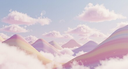 pink clouds and blue sky