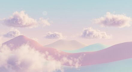 clouds over the mountains